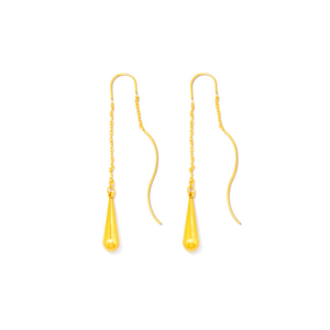 Boucles d'oreilles pendantes tendance en acier inoxydable 316L avec placage or PVD, durables et résistantes - Product Image 2