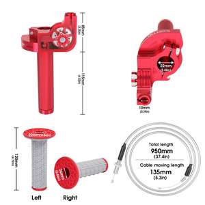 Twister rápido de alumínio CNC com cabo do acelerador para CRF50 KLX SSR <span class=keywords><strong>TTR</strong></span> 110 125 150 200 250cc Bicicleta de sujeira - Product Image 3