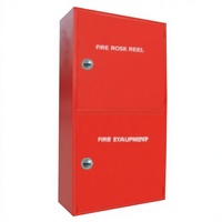Armoire à incendie extérieure à double porte pour tuyau d'incendie et extincteur