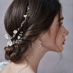 ชุดเครื่องประดับ<span class=keywords><strong>ผม</strong></span><span class=keywords><strong>งาน</strong></span>แฮนด์เมดสไตล์วินเทจ ชุบทอง ทำจากโลหะผสม เหมาะสำหรับเจ้าสาว <span class=keywords><strong>งาน</strong></span>แต่ง<span class=keywords><strong>งาน</strong></span> <span class=keywords><strong>งาน</strong></span>หมั้น <span class=keywords><strong>งาน</strong></span>พรอม และโอกาสพิเศษ - Product Image 2