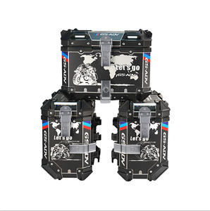 Boîte de rangement latérale en alliage d'aluminium pour moto 35L/45L, boîte à outils multifonctionnelle étanche, alarme pour moto - Product Image 6