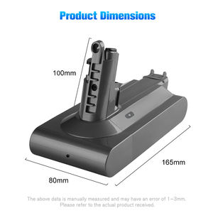 Batería de Repuesto de 3000mAh y 25.2V para <span class=keywords><strong>Dyson</strong></span> V6 <span class=keywords><strong>V7</strong></span> V8 V10 V11, Batería Recargable de Iones de Litio Compatible con Motorhead - Product Image 4
