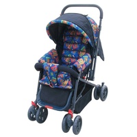 Poussette de bébé pliable facile à plier, avec poignée de poussée réversible, fabricant en chine, vente en gros