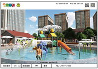 Toboggan aquatique en nylon, métal et fibre de verre YIDELI, équipement de terrain de jeux intérieur/extérieur, pour les maisons, les centres de villégiature, les parcs d'attractions, usage commercial