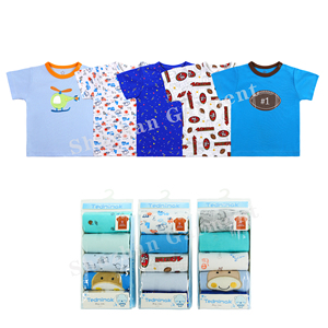 Camiseta de manga corta para bebé recién nacido, playera de diseño con <span class=keywords><strong>estampado</strong></span> de animales para niño y niña - Product Image 6
