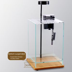 2025 lumière durable de réservoir de poissons d'<span class=keywords><strong>aquarium</strong></span> de l'acrylique LED de luxe avec la conception de plante en bambou pour le salon - Product Image 4