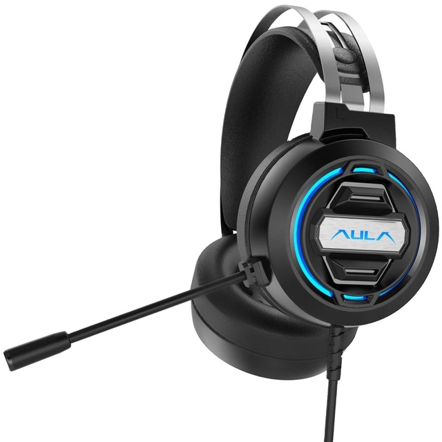 AULA S603 Gaming Headphones Wired Headset Gamer Headphones Deep Bass Stereo Earphone with Microphone for PC Computer PS4 Laptop