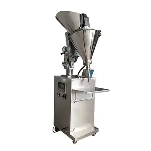 Máquina semiautomática de enchimento de potes para sacos de café e especiarias, farinha e pó