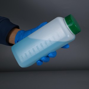 Botella Cuadrada de Boca Ancha de 1L, HDPE, Cuello de 60mm con Graduación, para Envasado de <span class=keywords><strong>Polvo</strong></span> y Líquidos Espesos - Product Image 4