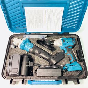 Juego de 2 Herramientas Eléctricas de 20V, Llave Angular Inalámbrica Recargable de Litio sin Escobillas C07, Juego de Herramientas Combinadas C02 - Product Image 6