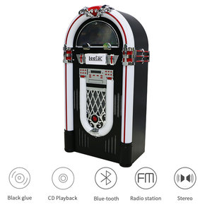 Tourne-disque vinyle avec lumières colorées, radio FM et musique, machine à jukebox Wurlitzer, lecteur de jukebox - Product Image 4