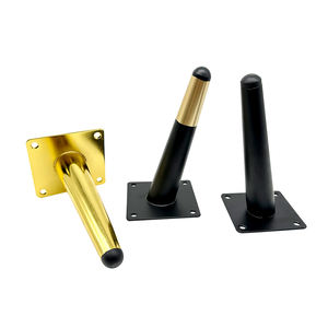 आधुनिक कस्टम लोहे के फर्नीचर फिटिंग क्रोम सोफे पैर पतला धातु पैर बिस्तर पैर सोने के शंकु आकार गोल्डन Sideboards पैर आधार - Product Image 5