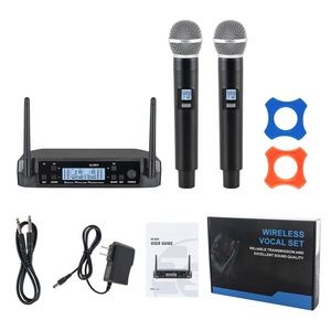 Micro không dây <span class=keywords><strong>UHF</strong></span> chất lượng cao XTUGA GLXD24, 2 micro cầm tay, micro không dây chuyên nghiệp - Product Image 6