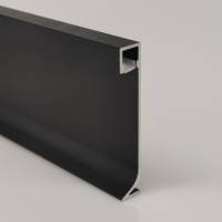 Profilé LED en aluminium de 6 cm pour éclairage de plinthe, tempérage T5, blanc chaud 3500K, Ra90 CRI, vente en gros