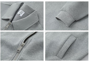 Sudaderas de Algodón Color Granate OEM de Alta Calidad, Tejido Francés, Cuello Redondo, Bordadas, Ecológicas y Personalizables - Product Image 4