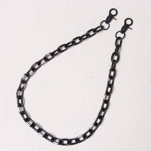 Trendy Hip Hop Two Tone Waist <b>Chain</b> Zinc Alloy Nightclub Fashion Body <b>Chain</b> Black And White Patchwork Single Layer - Product Image 4