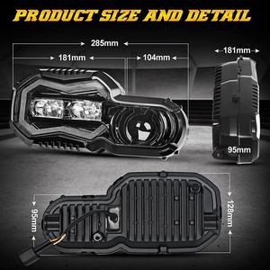 Phare de moto LED de haute qualité approuvé par E-Mark pour <span class=keywords><strong>F700</strong></span> F800 <span class=keywords><strong>GS</strong></span> 12V assemblage de puces LED de remplacement avec Halo EMC pour BMW - Product Image 2