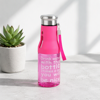 Bouteille d'eau de sport sans BPA, bon marché, avec logo personnalisé, en plastique, à boire directement, avec couvercle, pour la course à pied, pour enfants