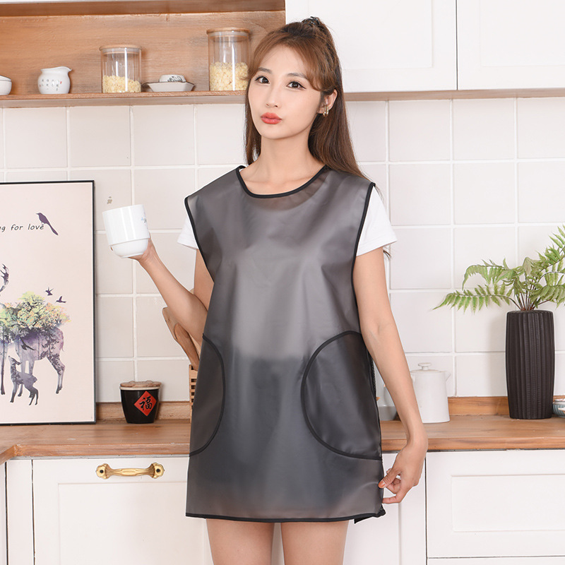 TPUTransparent mesh waistcoat with pocket[Ordinary style]Black