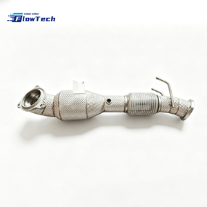 Downpipe turbo haute performance pour Ford Focus 1.5T EcoBoost MK3 MK4 en acier inoxydable T304 avec bouclier thermique - Product Image 3