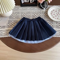 Printemps et automne filles vêtements ensembles Cirls jupe ensemble enfants Preppy Style jupe plissée costume filles mode jupe deux pièces ensembles