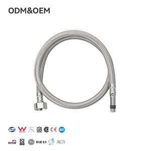 팬스키 재고 있음 SUS 304 스테인리스 스틸 브레이디드 수도꼭지 호스 F1/2XM10X1 수나사 연장 배관 호스 수도꼭지 공급 욕실용 - Product Image 1