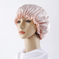 Service OEM personnalisé : Bonnet de nuit en soie de mûrier 19 Momme, extra large, taille ajustable, pour dormir