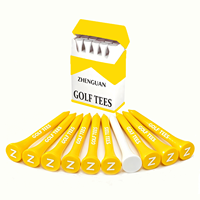 OEM&ODM Tees de golf en bois durables et écologiques 70mm Emballage personnalisé Prix direct usine Vente en gros