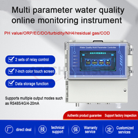 Moniteur de qualité de l'eau en ligne multifonctionnel multiparamètres pour l'aquaculture, personnalisable OEM Atech