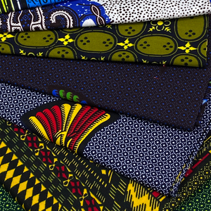 Robe sirène africaine en tissu Kampala, véritable <span class=keywords><strong>pagne</strong></span> wax garanti, imprimé authentique - Product Image 1