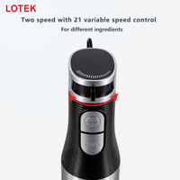 Mixeur Électrique Reczny avec Contrôle par Bouton Poussoir à Vitesse Variable, Robuste pour Usage Domestique