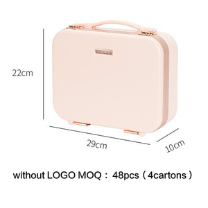 Cứng Vẻ Đẹp Trường Hợp Lớn Gương Công Suất Mỹ Phẩm Tổ Chức Tùy Chỉnh Túi Tay Du Lịch Trang Điểm Train Bàn Chải Lưu Trữ Túi Trường Hợp - Product Image 2