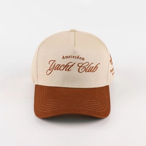 Stylish OEM <b>Waterproof</b> 5-Panel Trucker Hats Sports Outdoor Dad Hats Curved Brim Flat Embroidery Baseball <b>Cap</b> - Product Image 2