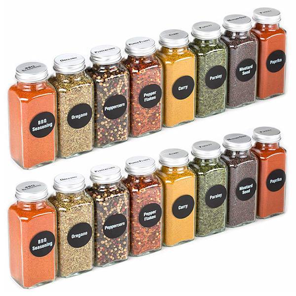 100ml clear Round Glass Spice Bottle