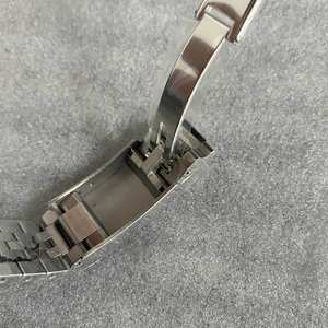 Boîtier de montre en acier inoxydable argenté avec <span class=keywords><strong>lunette</strong></span> inclinée de 36 mm, bracelet, fond de boîtier, cadran de 28,5 mm pour kit de modification de montre Seik - Product Image 6