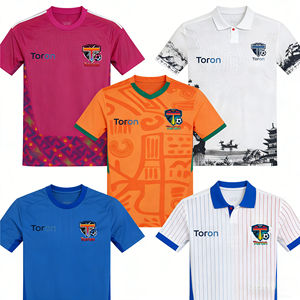 Club Custom Voetbaltenue Groothandel Voetbalshirt Nieuwste Club Heren Korte Mouw Shirt Polyester Design Voetbalshirt - Product Image 4