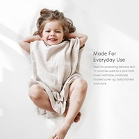 Cape à séchage rapide en crêpe absorbant l'eau Peignoir de bain toutes saisons pour bébés garçons et filles Literie pour enfants