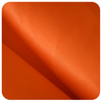 XJL-9 #   Tissu Orange Léger Extensible Résistant à l'Eau Séchage Rapide 50D 100% Polyester Mat Soie de Lait pour Vêtements Urbains et Doublures de Sacs