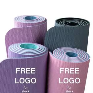 Tapis de <span class=keywords><strong>yoga</strong></span> en Tpe imprimés sur mesure et écologiques, ensemble de tapis de <span class=keywords><strong>yoga</strong></span> épais pour la gym avec logo, tapis de <span class=keywords><strong>yoga</strong></span> antidérapants pour le voyage - Product Image 4