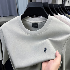 T-Shirt Casual da Uomo di Alta Qualità in Misto Cotone, <span class=keywords><strong>Manica</strong></span> <span class=keywords><strong>Corta</strong></span> Estiva, Traspirante, Stile Vintage, Vestibilità Comoda, Vendita all'Ingrosso - Product Image 3