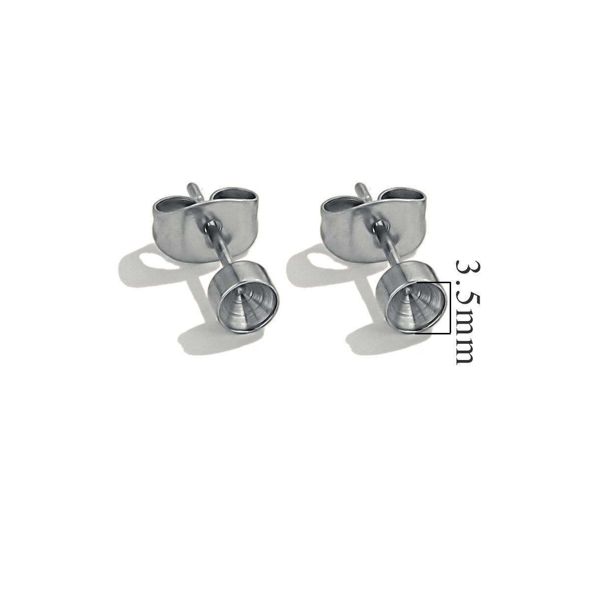 No Hanger 3.5mm - Steel silver Color