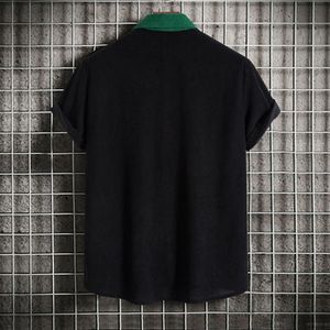 Camicia in velluto a coste da <span class=keywords><strong>uomo</strong></span> Liu Ming OEM, alla moda, con tasche e patchwork colorato, a maniche corte, <span class=keywords><strong>casual</strong></span>, per l'<span class=keywords><strong>estate</strong></span> - Vendita all'ingrosso - Product Image 6