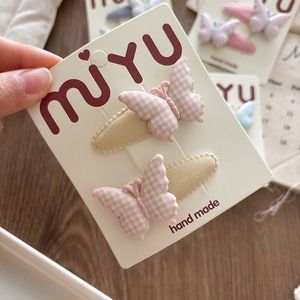 2 pezzi all'ingrosso dolce fermaglio per capelli a farfalla Set di carine animali in resina per capelli per bambini e ragazze accessori per capelli gioielli - Product Image 4