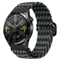 Bracelet de montre en nylon tressé Win-Win 20 mm 22 mm pour Huawei GT2 Garmin Samsung Galaxy Watch 4 5