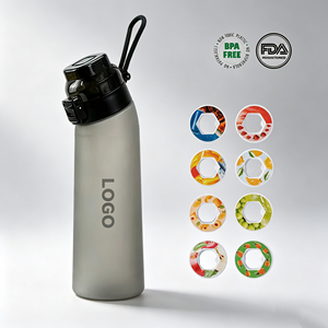 Bouteilles d'eau Tritan étanches de 700 ml, couleur dégradée, bouteille d'eau de sport avec anneau parfumé, logo personnalisé acceptable - Product Image 1