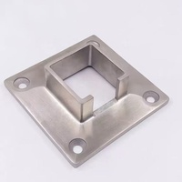 Edelstahl Quadratischer Flanschfuß für Treppengeländer-Zubehör
