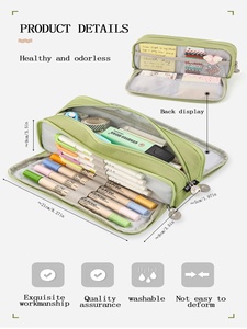 Bview nghệ thuật công suất lớn lưu trữ bút túi nhiều lớp bút chì trường hợp - Product Image 4