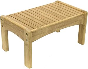 Marchepied en bambou durable pour enfants tout-petits Repose-pieds en <span class=keywords><strong>bois</strong></span> de bambou Tabouret d'entraînement au pot antidérapant Design écologique multifonction - Product Image 4
