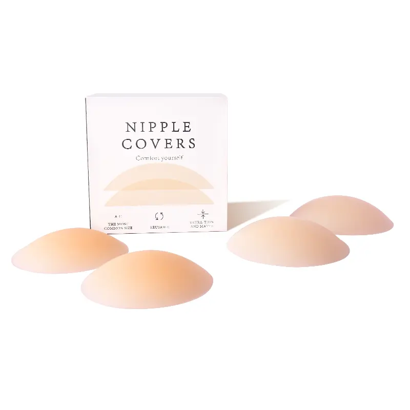Women Nipple Covers Reusable Adhesive Silicone Sexy Nipple Bra Opaque Invisible Sticky 6.5cm 8cm 10cm Nipple Cover Pasties