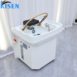 อ่างสปาผมแบบพกพา Kisen พร้อมถังเก็บน้ำ 60 ลิตร โดมอบไอน้ำแบบเคลื่อนที่ได้ พร้อมล้อเลื่อน ออลอินวัน - Product Image 5